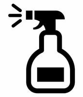Icon of a cleaner spray bottle